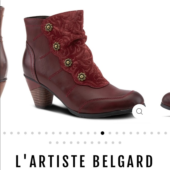 Spring Step Shoes - Bordeaux ankle boots
